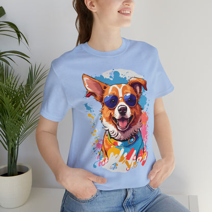 Happy Dog Unisex Jersey Short Sleeve Tee