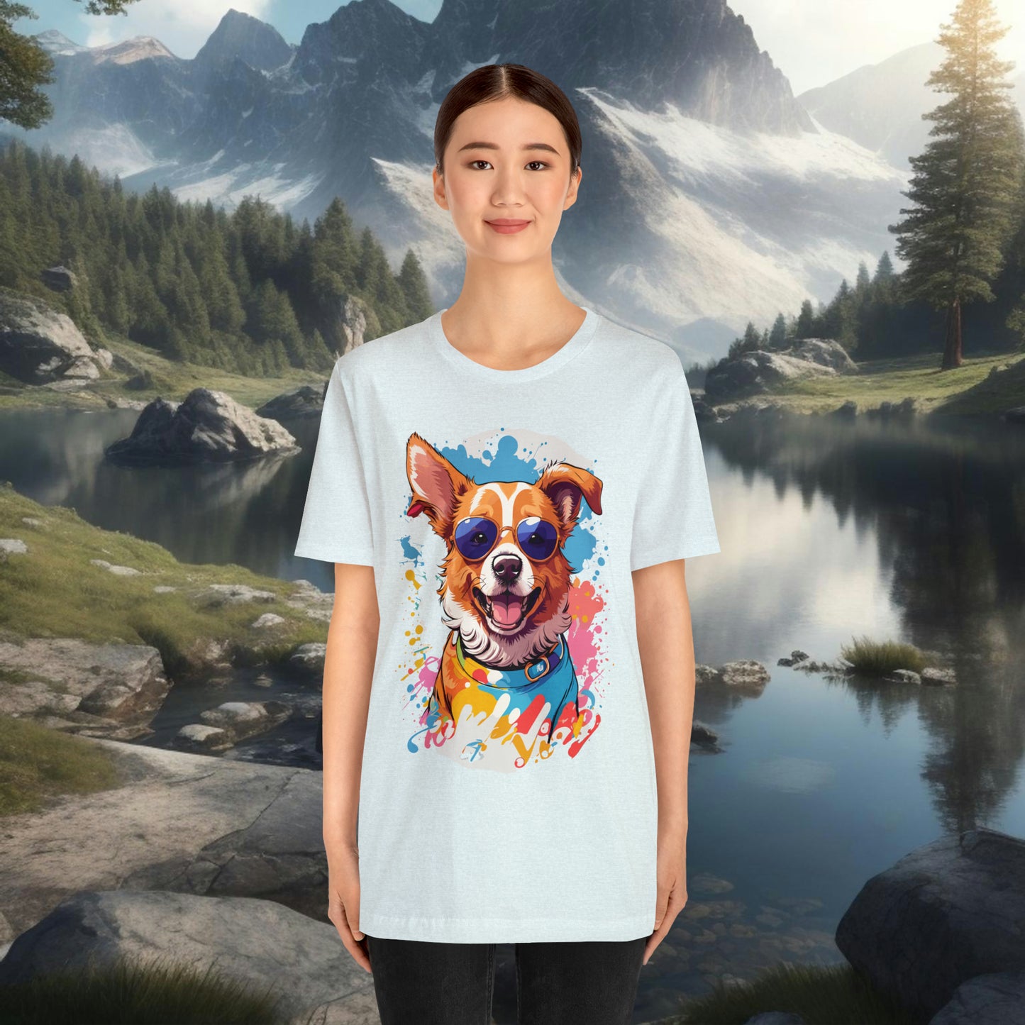 Happy Dog Unisex Jersey Short Sleeve Tee