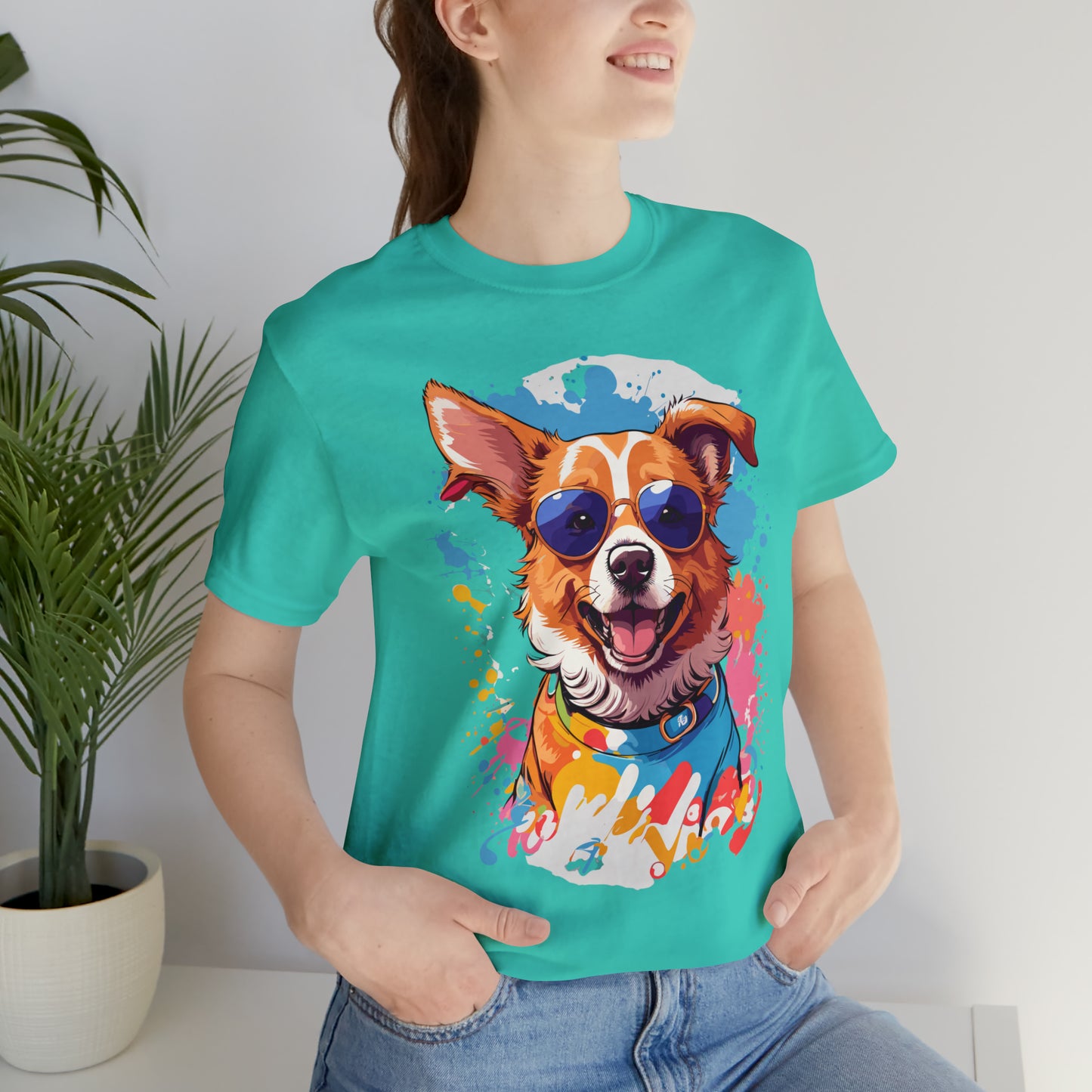 Happy Dog Unisex Jersey Short Sleeve Tee