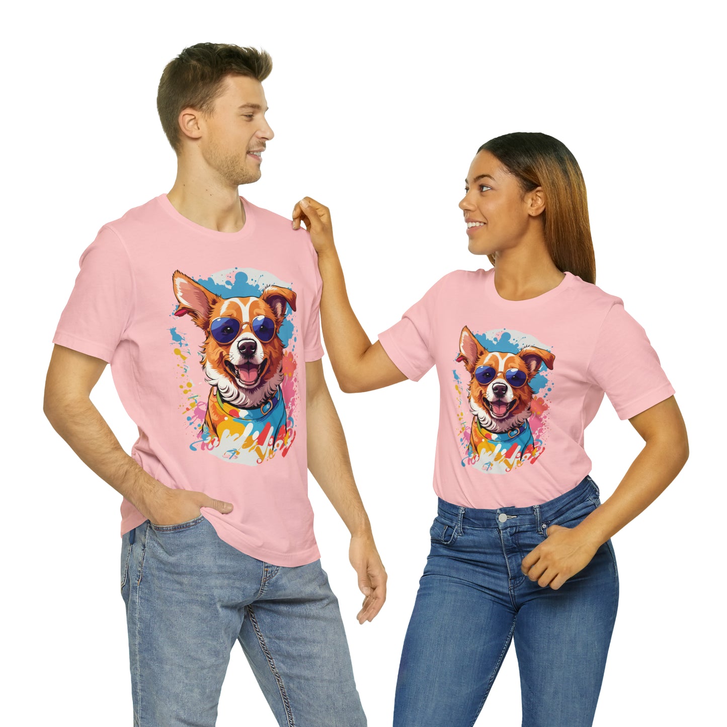 Happy Dog Unisex Jersey Short Sleeve Tee