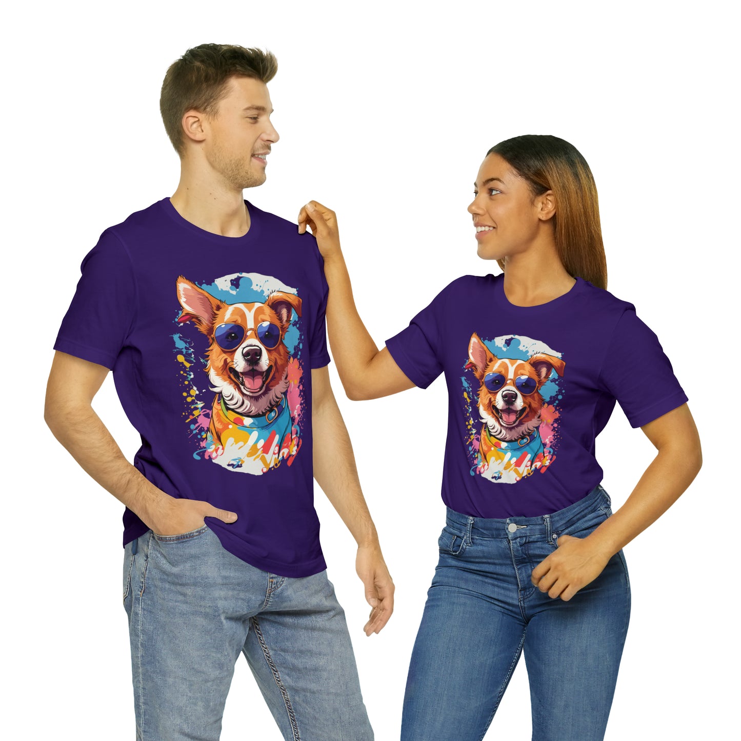 Happy Dog Unisex Jersey Short Sleeve Tee