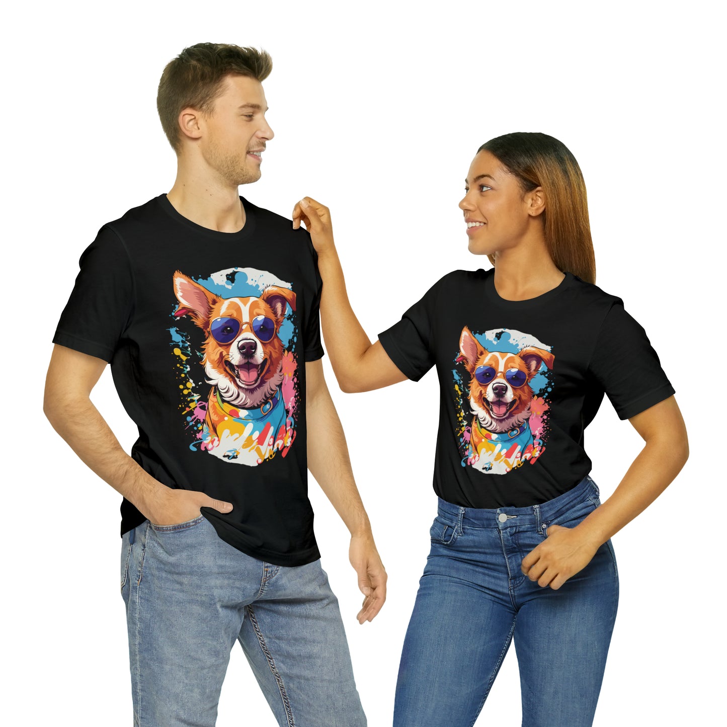 Happy Dog Unisex Jersey Short Sleeve Tee