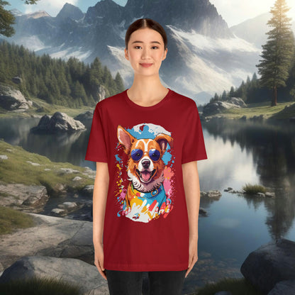 Happy Dog Unisex Jersey Short Sleeve Tee