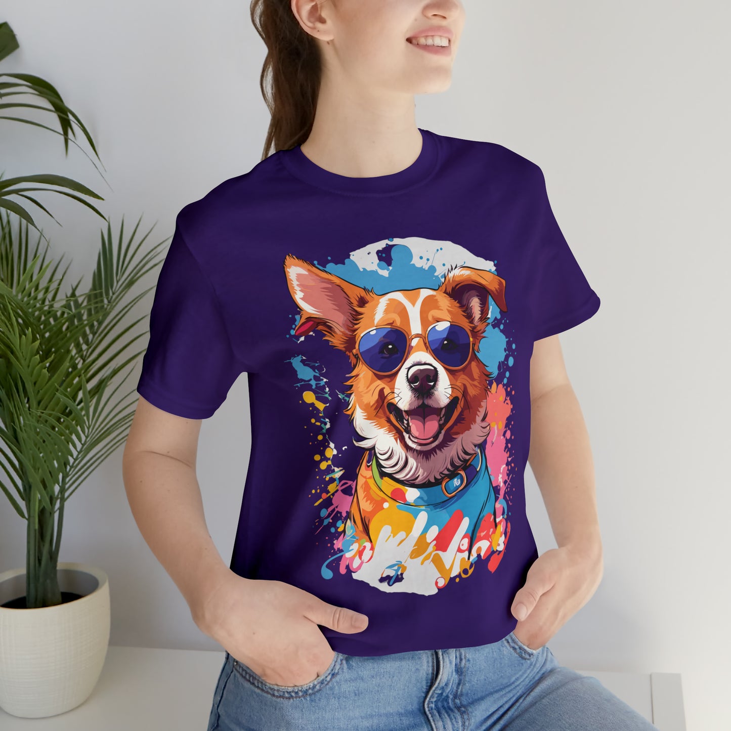 Happy Dog Unisex Jersey Short Sleeve Tee