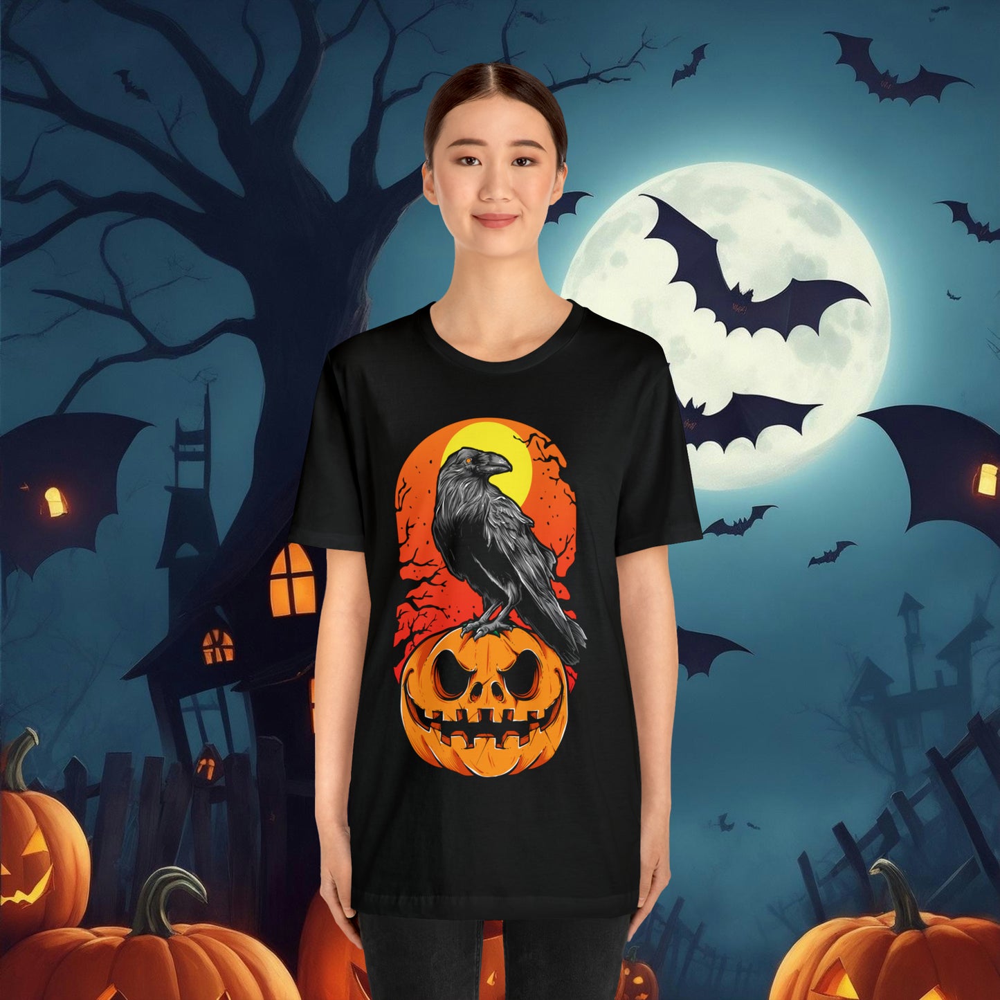 Haunted Harvest Unisex Jersey Short Sleeve Tee