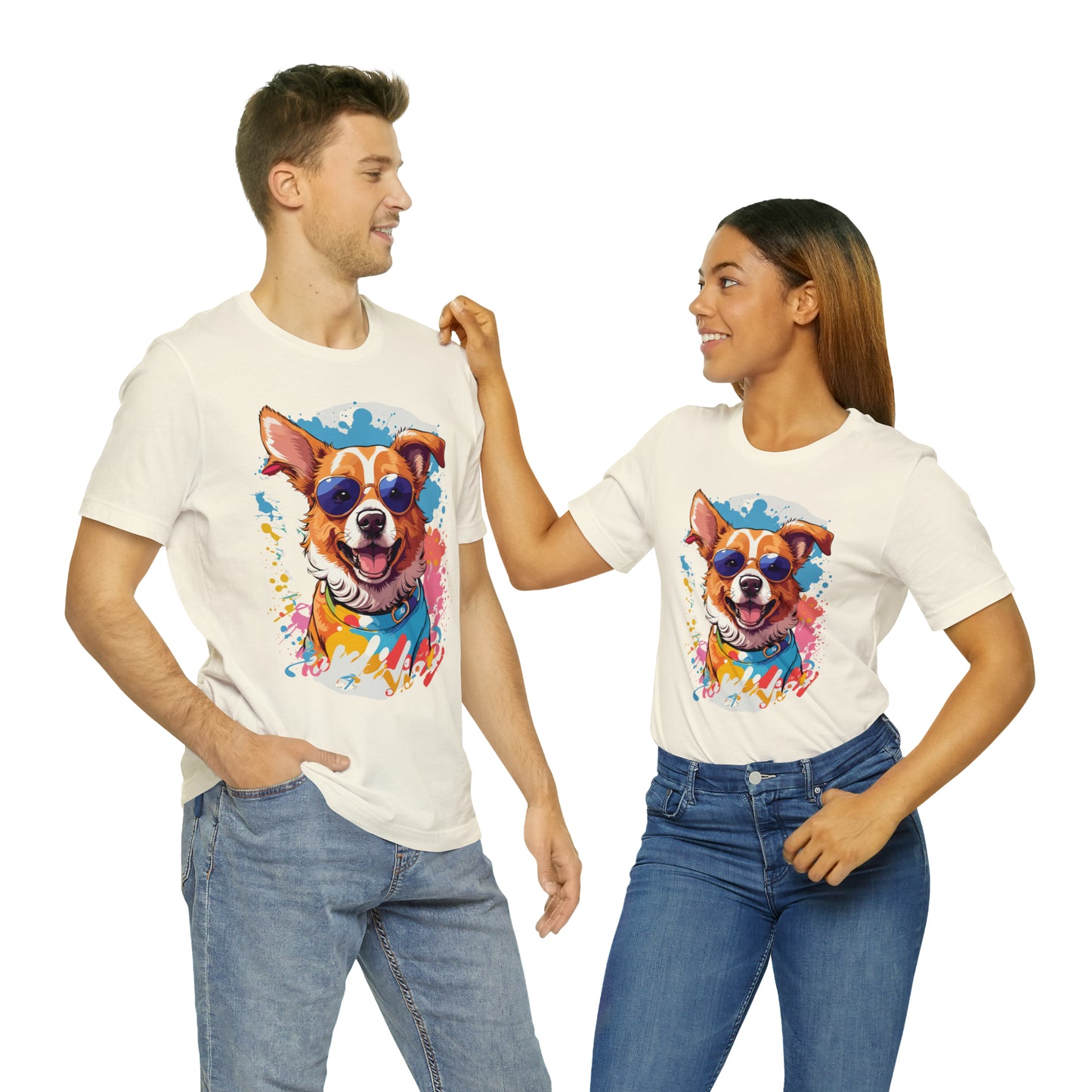 Happy Dog Unisex Jersey Short Sleeve Tee