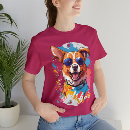 Happy Dog Unisex Jersey Short Sleeve Tee