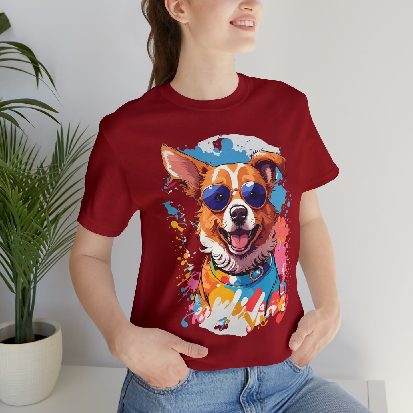 Happy Dog Unisex Jersey Short Sleeve Tee