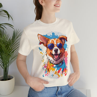 Happy Dog Unisex Jersey Short Sleeve Tee