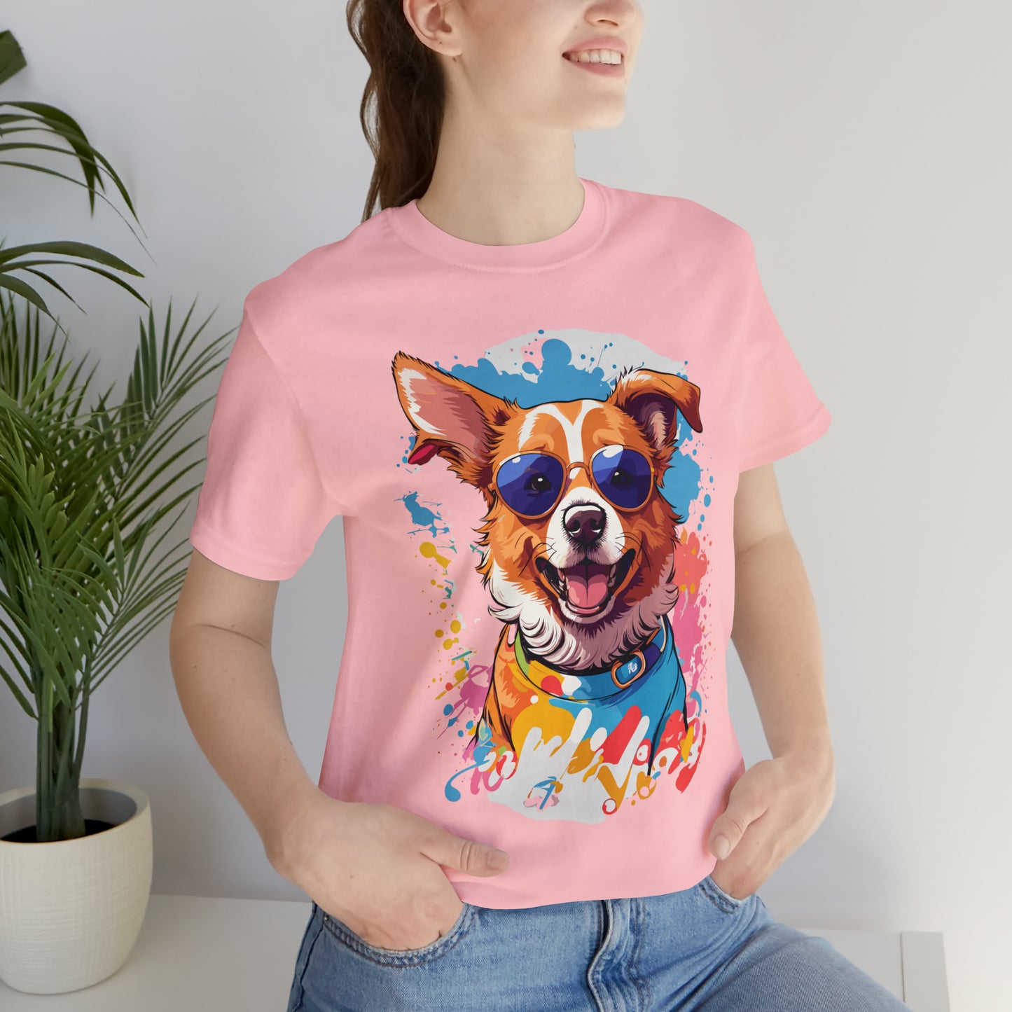 Happy Dog Unisex Jersey Short Sleeve Tee