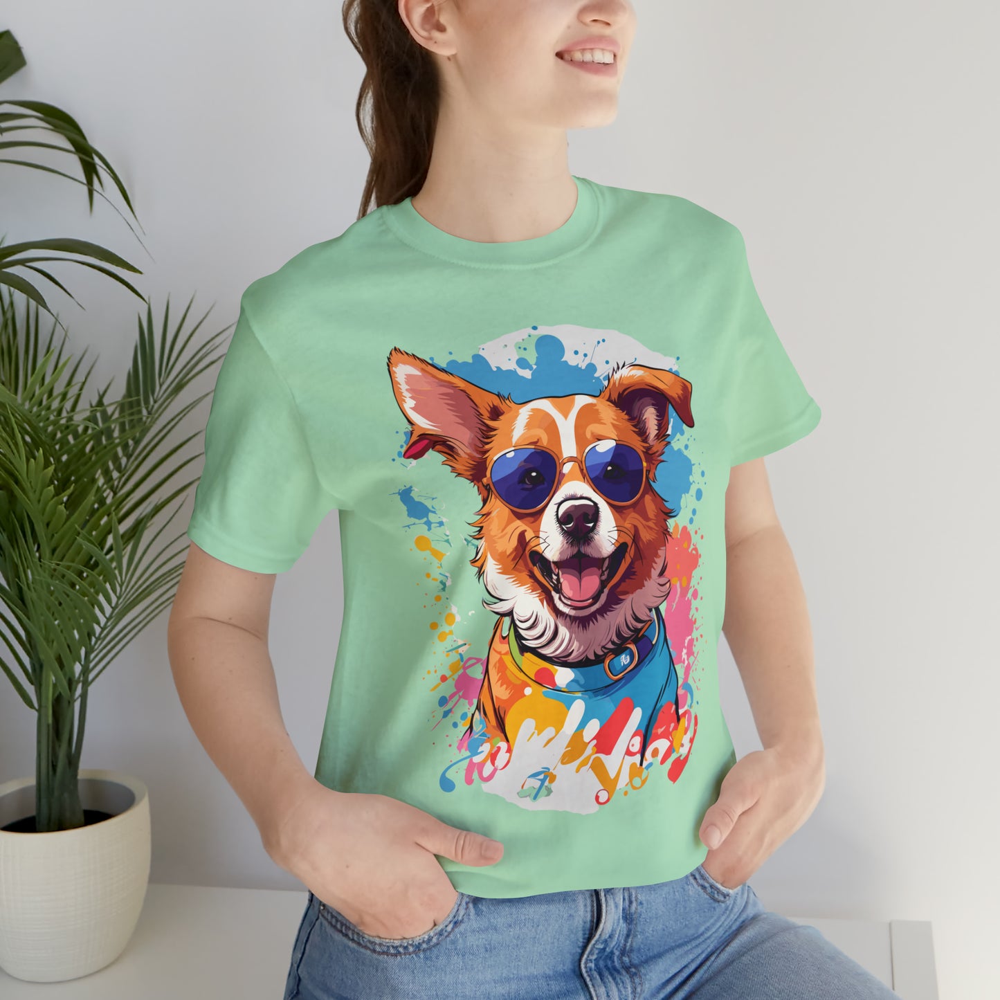 Happy Dog Unisex Jersey Short Sleeve Tee