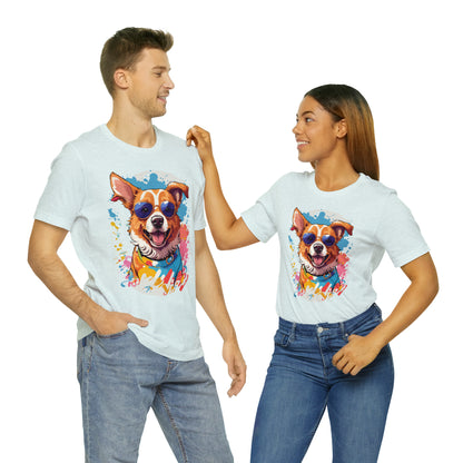 Happy Dog Unisex Jersey Short Sleeve Tee