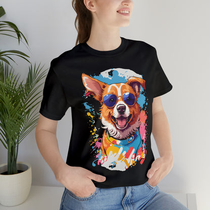 Happy Dog Unisex Jersey Short Sleeve Tee