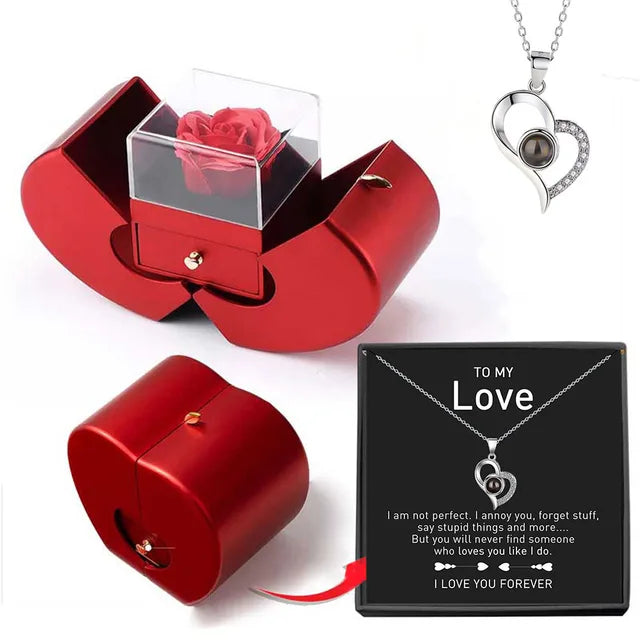 FloMora - Valentine's Day Preserved Red Rose Gift Box