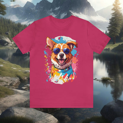 Happy Dog Unisex Jersey Short Sleeve Tee