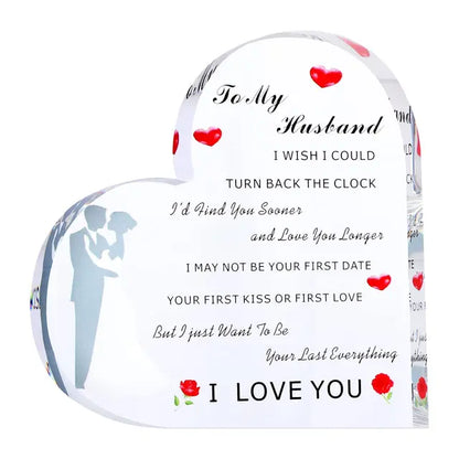 Eternal Love Acrylic Heart Plaque