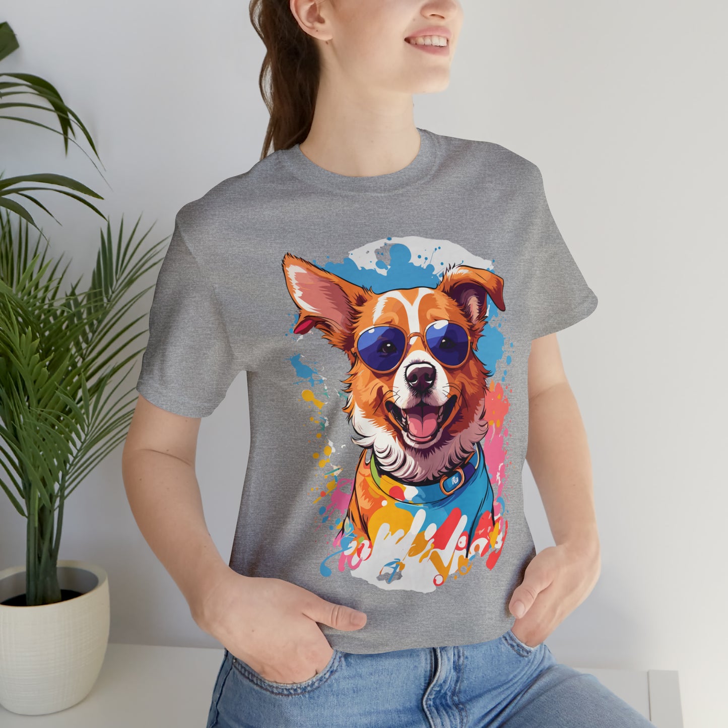 Happy Dog Unisex Jersey Short Sleeve Tee