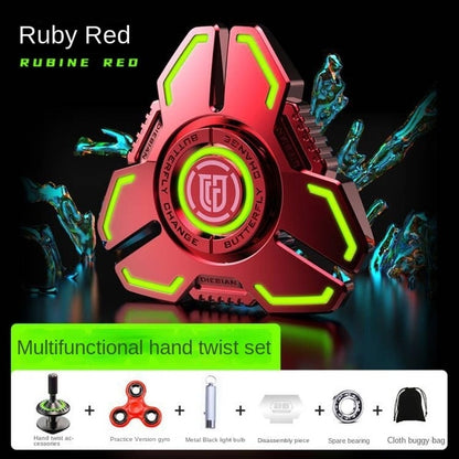 GlowAlloy - The Fingertip Gyro Spinner for Ultimate Stress Relief - Onset Gadgets