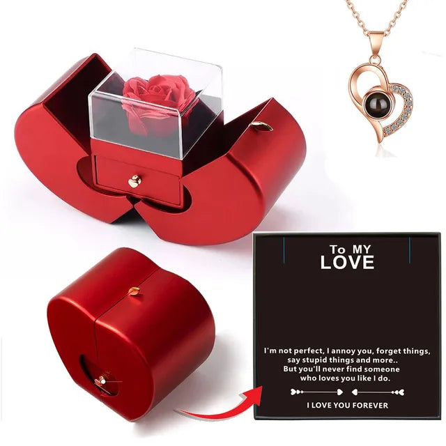 FloMora - Valentine's Day Preserved Red Rose Gift Box