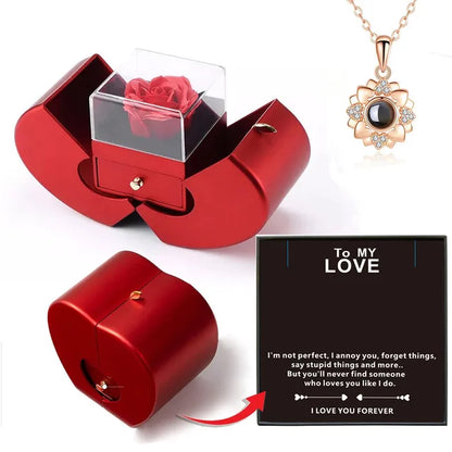 FloMora - Valentine's Day Preserved Red Rose Gift Box