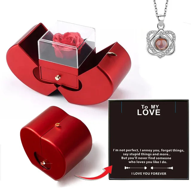 FloMora - Valentine's Day Preserved Red Rose Gift Box