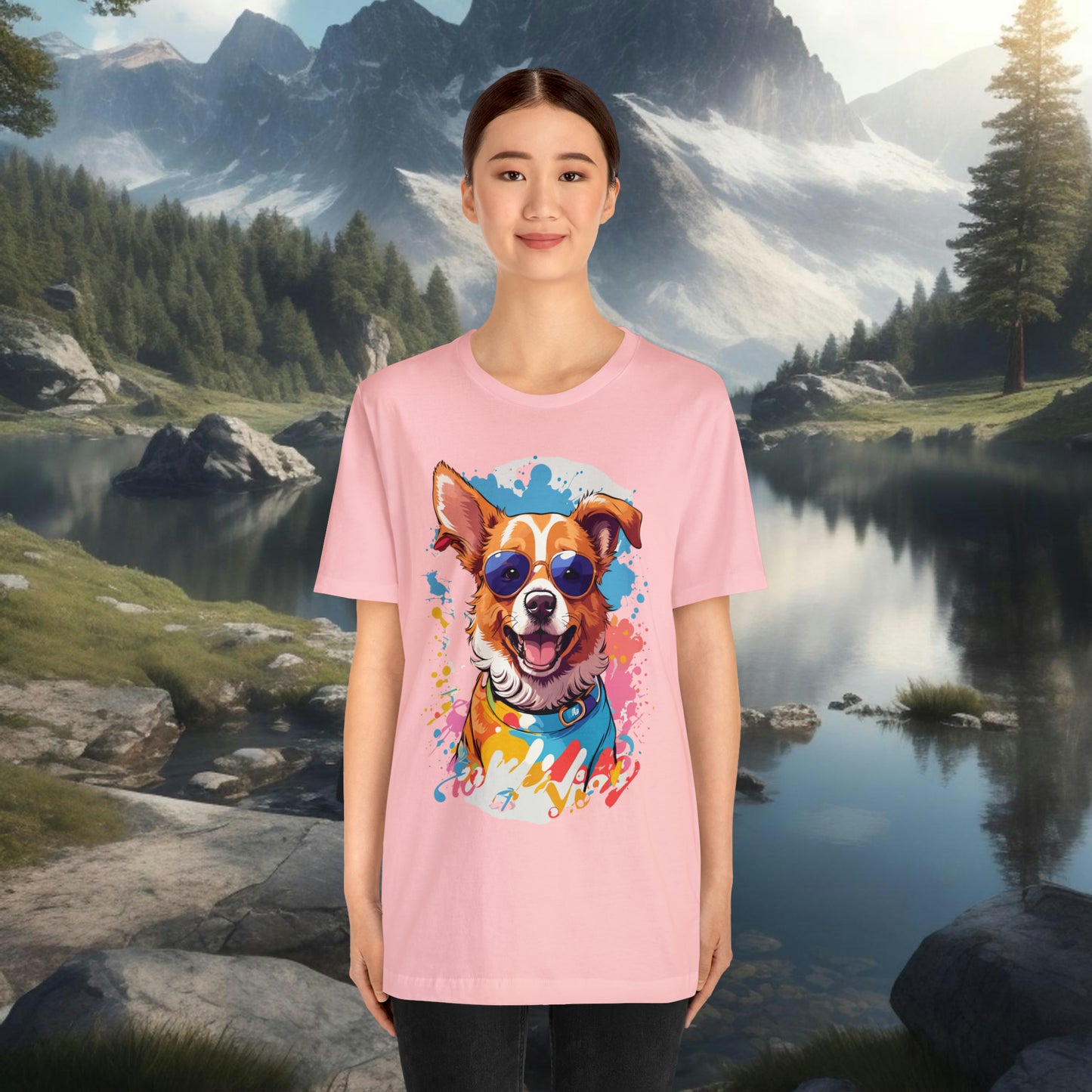 Happy Dog Unisex Jersey Short Sleeve Tee