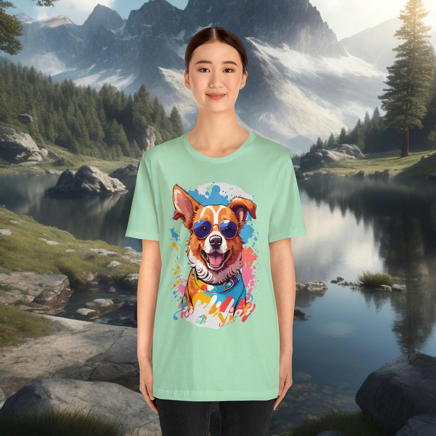 Happy Dog Unisex Jersey Short Sleeve Tee