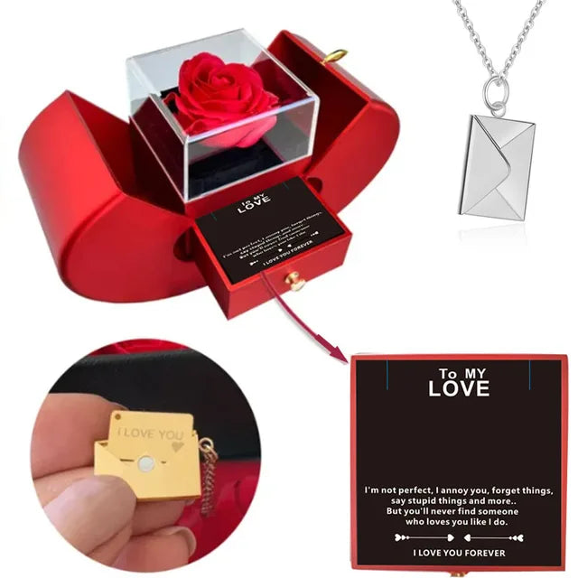 FloMora - Valentine's Day Preserved Red Rose Gift Box