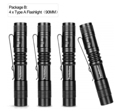 4 x Mini LED Flashlight Set - Onset Gadgets