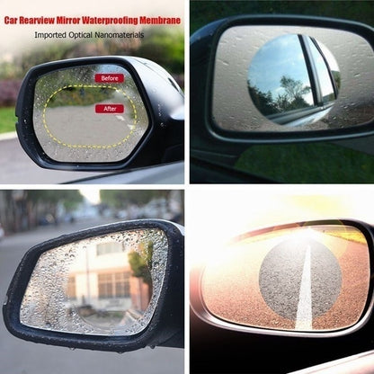 2Pcs/set Rainproof Car Accessories Car Mirror Window Clear Film Membrane Anti Fog Anti-glare Waterproof Sticker Driving Safety - Onset Gadgets