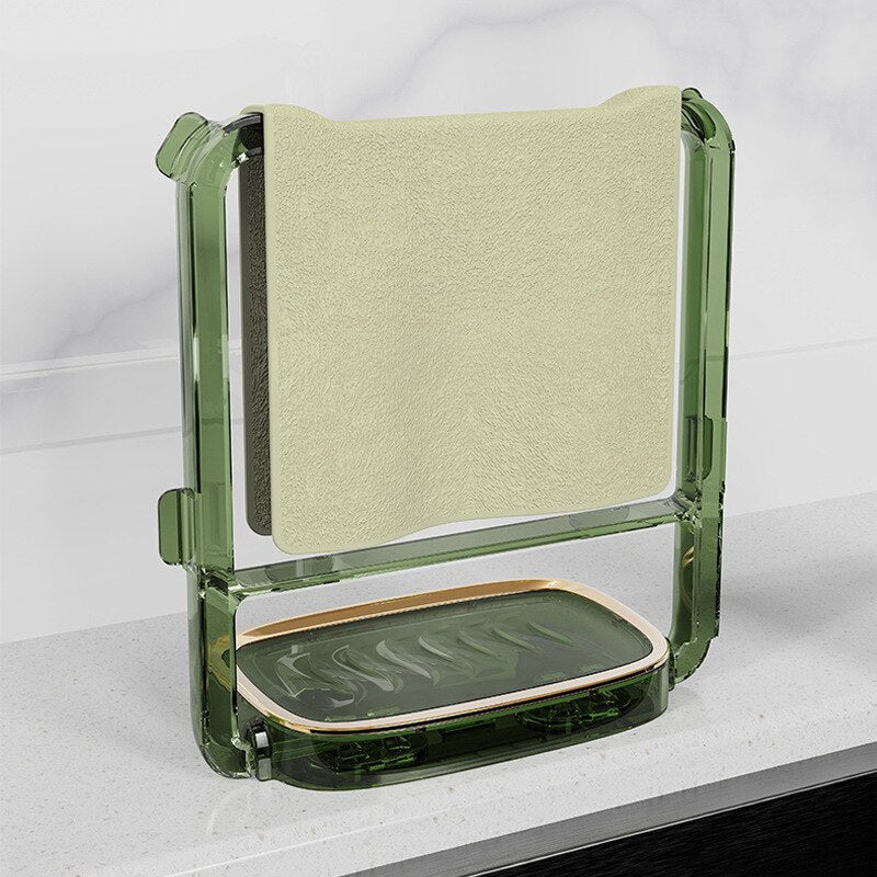 Foldable Sink Strainer with Mesh Bags Kitchen Waste Drain Basket Filter Shelf Disposable Garbage Mesh Bag - Onset Gadgets