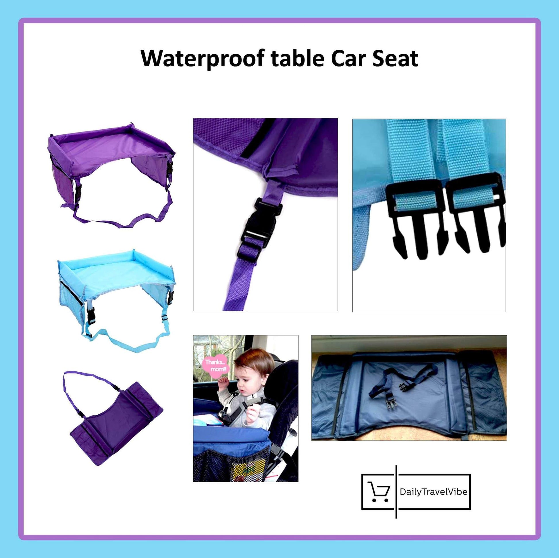 Waterproof kid's car seat table. - Onset Gadgets