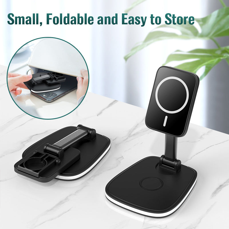 3in1  15W Folding Wireless Magnetic Charger - Onset Gadgets