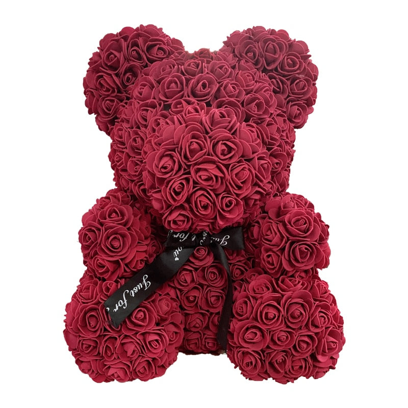 Rose Bear Heart Artificial Flower - Onset Gadgets