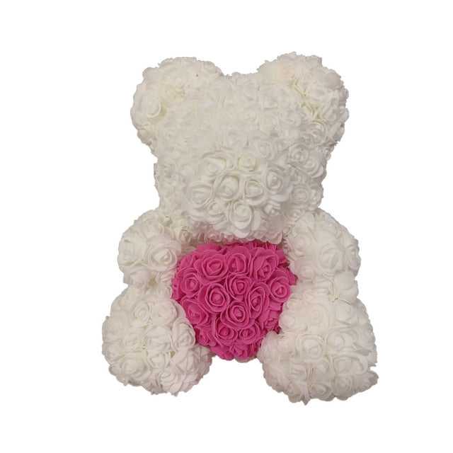 Rose Bear Heart Artificial Flower - Onset Gadgets