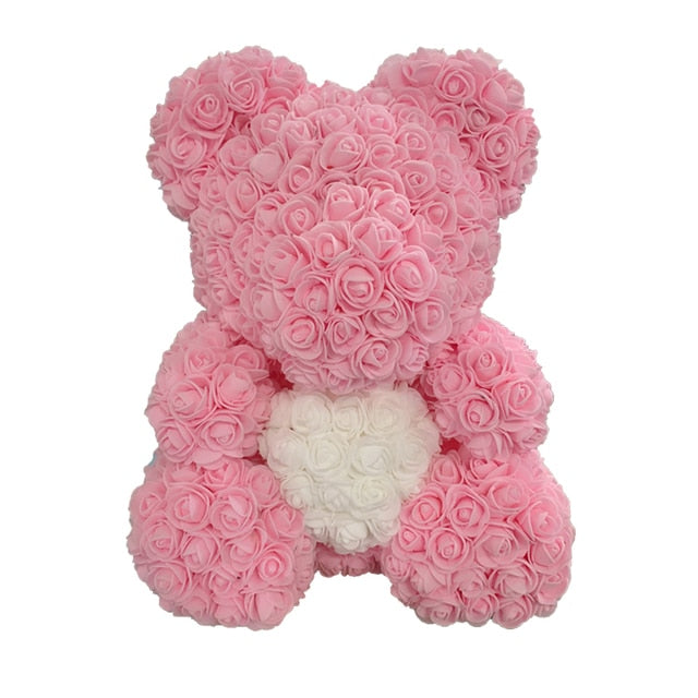 Rose Bear Heart Artificial Flower - Onset Gadgets