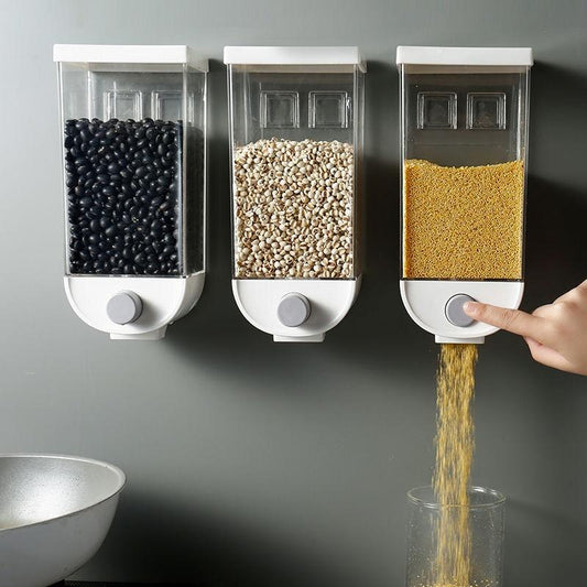 Wall-Mounted Kitchen Multi-Grain Sealed Jars - Onset Gadgets