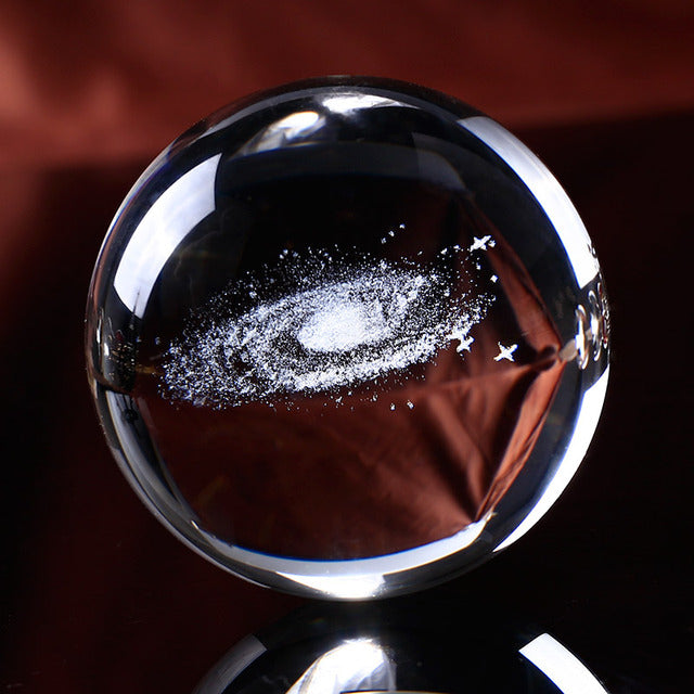 6/8cm Galaxy Miniature 3D Crystal Ball - Onset Gadgets