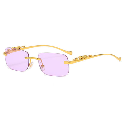 Vintage Rimless Square Sunglasses - Onset Gadgets