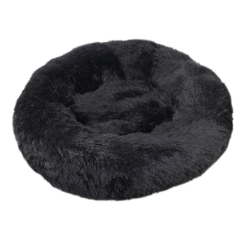 Round Long Plush Dog Beds for Large Dogs Winter Pet Products Cushion Super Soft Fluffy Comfortable Cat Mat Supplies Accessories - Onset Gadgets