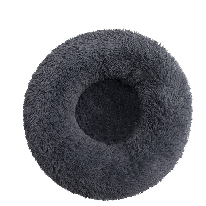 Round Long Plush Dog Beds for Large Dogs Winter Pet Products Cushion Super Soft Fluffy Comfortable Cat Mat Supplies Accessories - Onset Gadgets