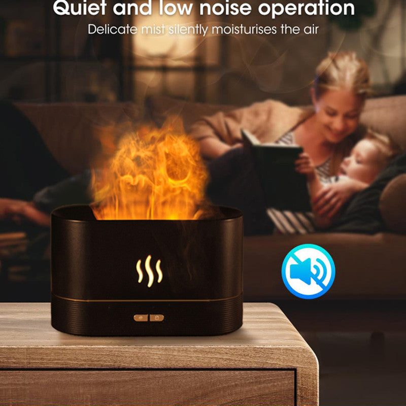 FlickerMist Fireplace - Aromatherapy Essential Oil Diffuser and Ultrasonic Humidifier - Onset Gadgets