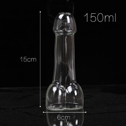 Funny Transparent Penis Shape Cocktail Glass for Party Bar Decoration - Onset Gadgets