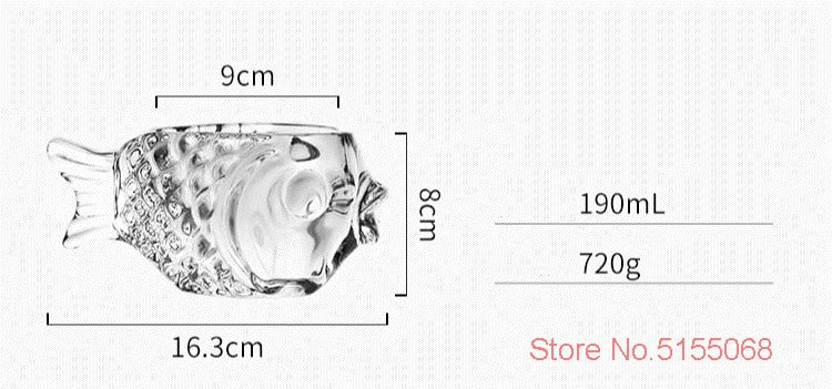 Creative 3D Transparent Fish Shape Bar Cocktail Glass - Onset Gadgets