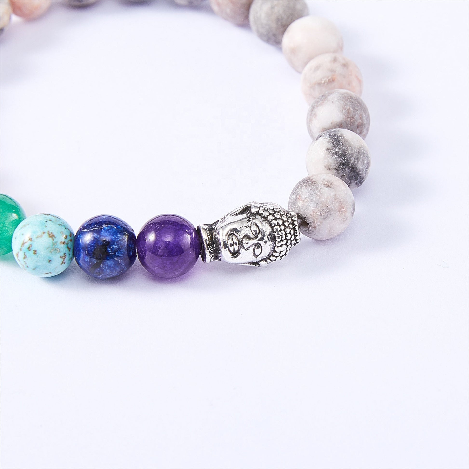 Zebra Jasper Stone Chakra Bracelet - Onset Gadgets