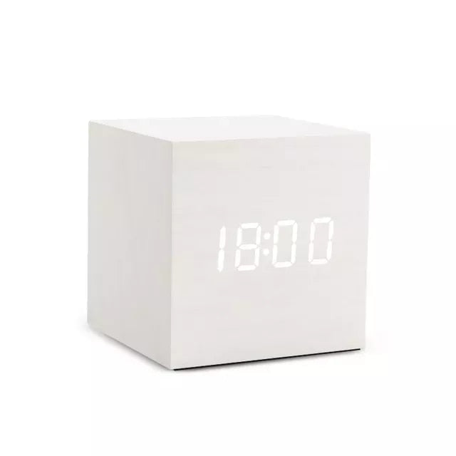 Alarm Clock LED Wooden Watch - Onset Gadgets