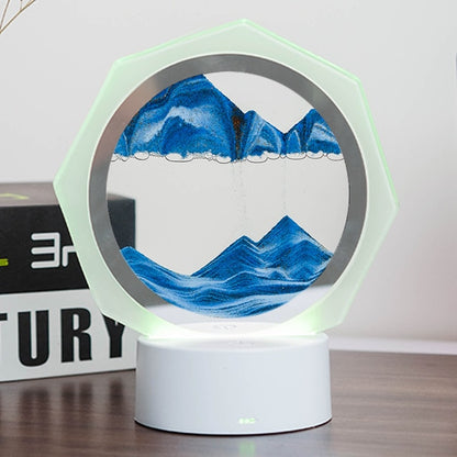 7 Colors USB Sandscape Table Lamp - Onset Gadgets