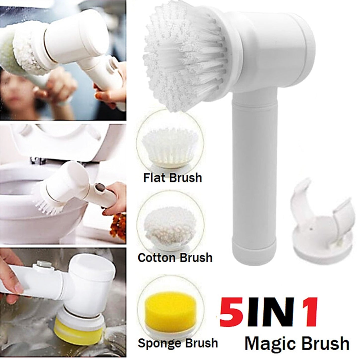 PowerBrush™ - 3 Interchangeable Brush Heads - Onset Gadgets