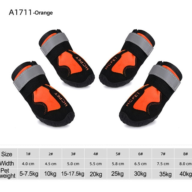 Waterproof Reflective Dog Boots - Onset Gadgets