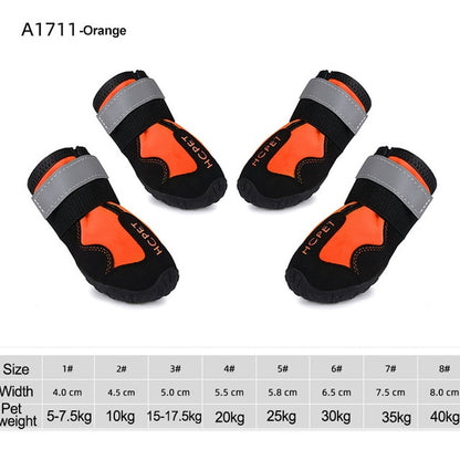 Waterproof Reflective Dog Boots - Onset Gadgets